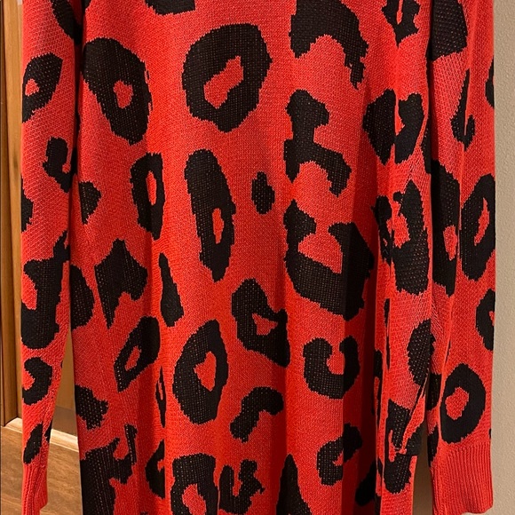 Leopard print duster sweater - Picture 6 of 6